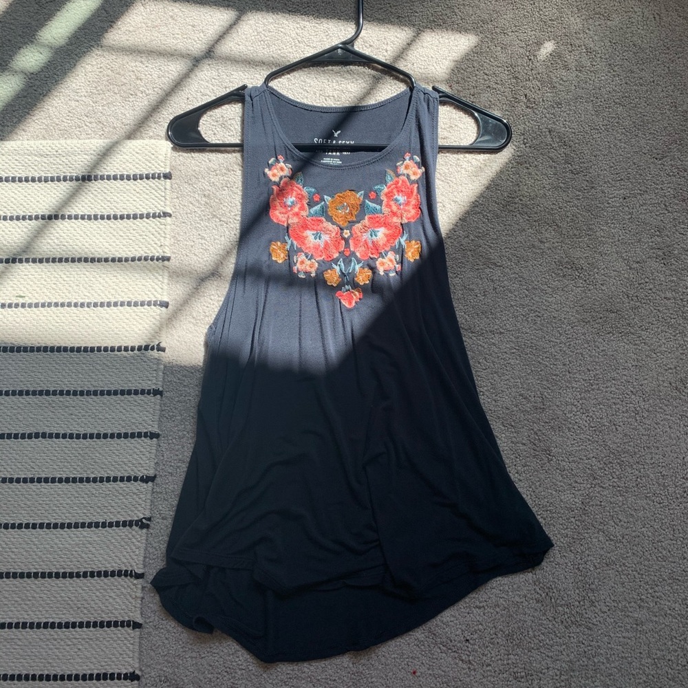 American Eagle Embroidered Tank